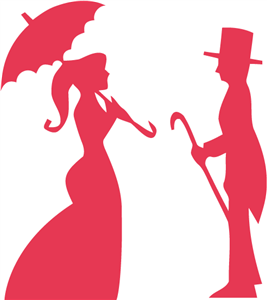 Silhouette Online Store - View Design #33964: victorian couple ...