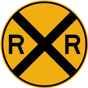 Amazon.com - Street & Traffic Sign Wall Decals - Rail Road ...