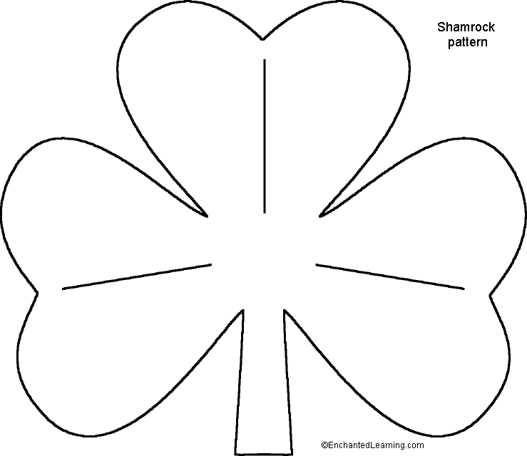 St. Patrick's Day Shamrock Templates for Crafts - Enchanted ...