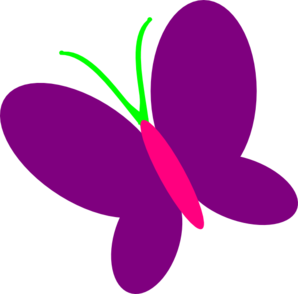 Purple Butterfly clip art - vector clip art online, royalty free ...