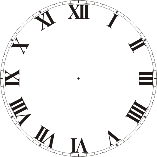 Roman Numerals Clock Face - ClipArt Best