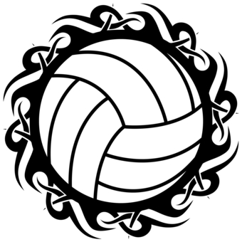 Beach volleyball court clipart