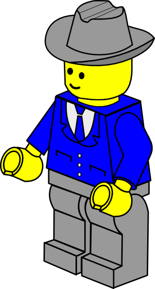 Lego man clipart free