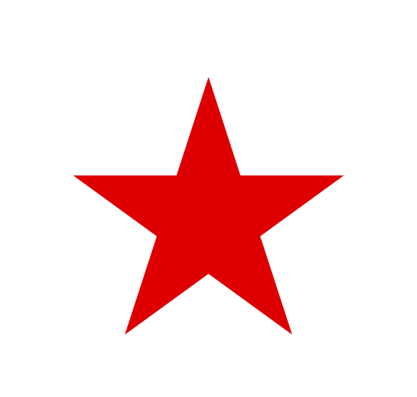 Red star clipart