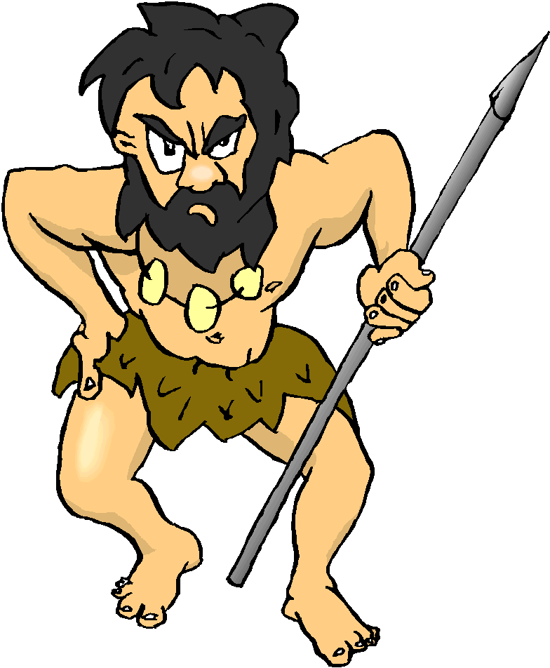 Caveman With Rock Wheel Clipart Clip Art Clipart - Free to use ...