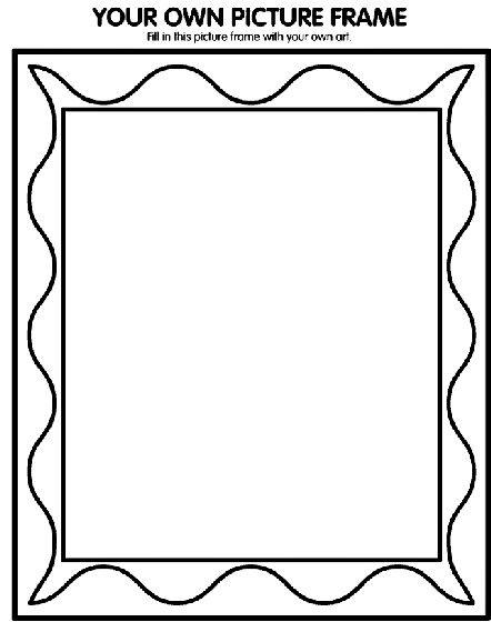 Your Own Picture Frame Coloring Page | crayola.com