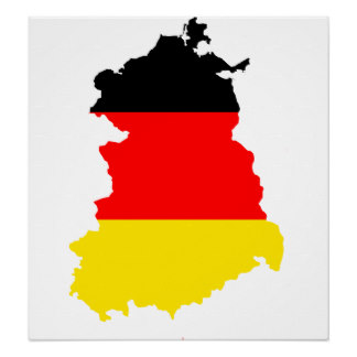 Germany Flag Map Art & Framed Artwork | Zazzle