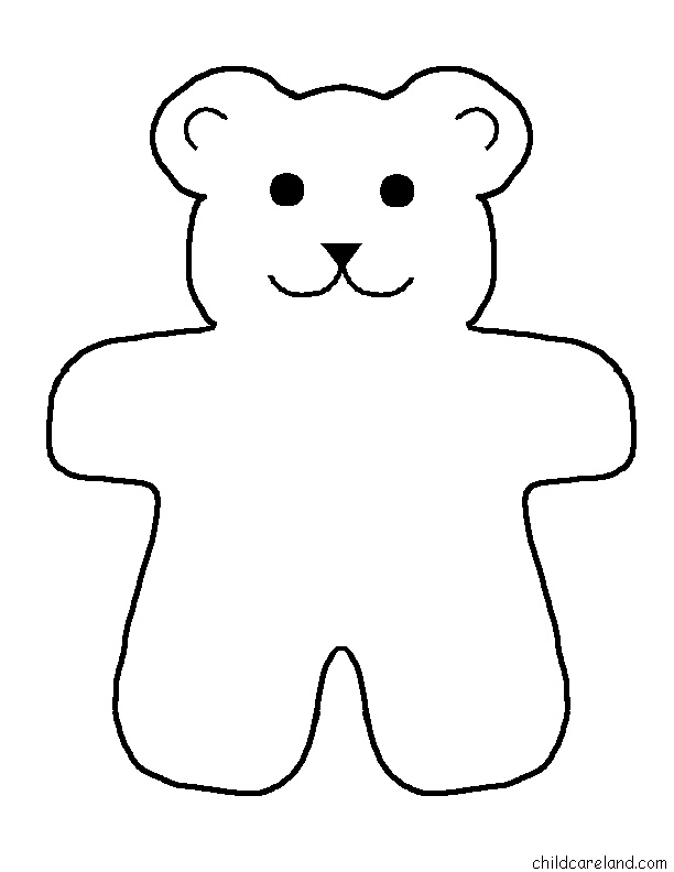 Best Photos of Bear Template Printable - Teddy Bear Stencil ...