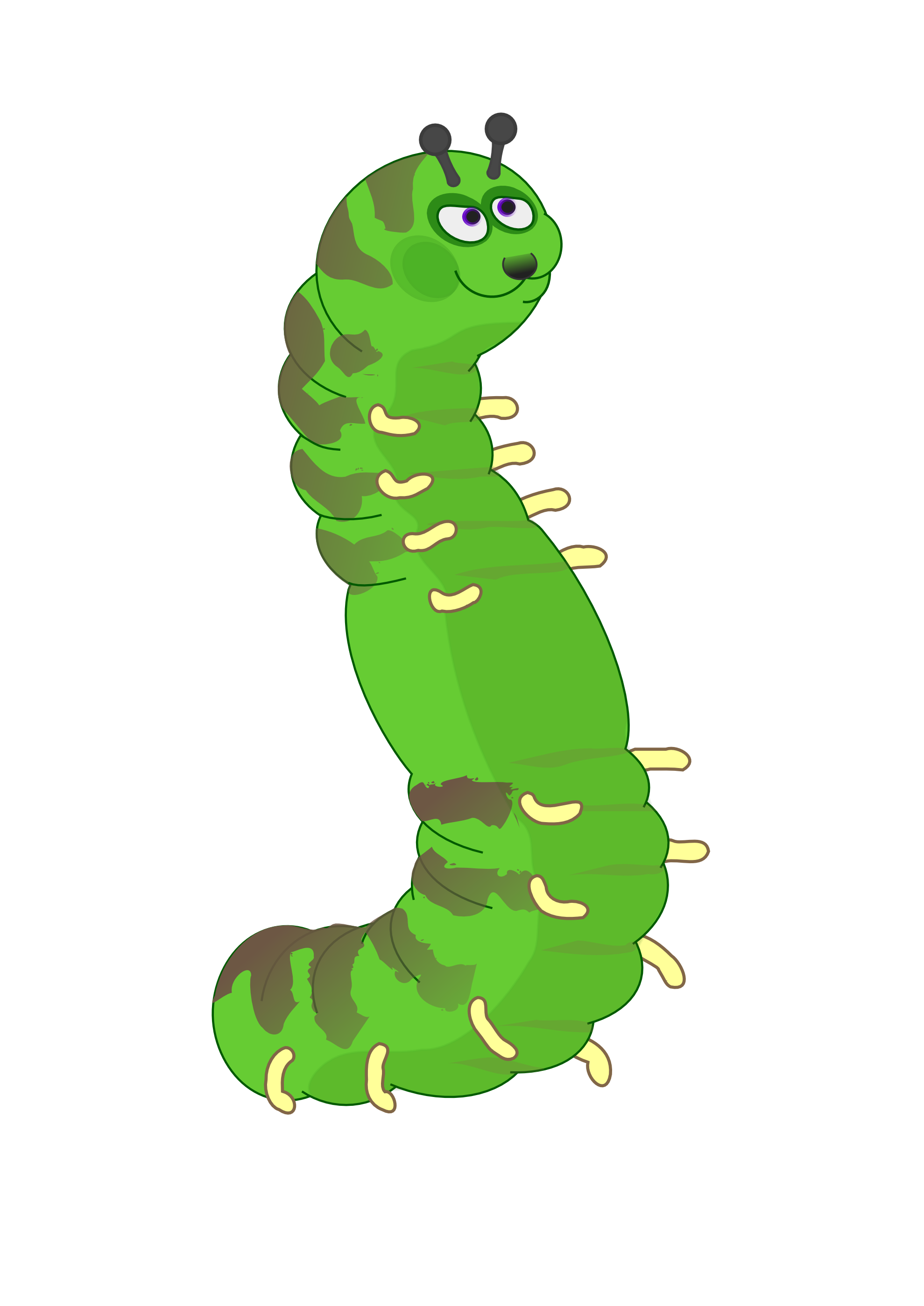 Clip Art: open ldap plain caterpillar clipartist ...