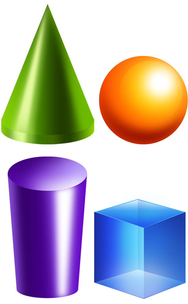 Solid Shapes Clipart