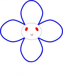 How to Draw a Flower for Kids, Step by Step, Flowers For Kids, For ...