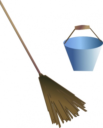 Download Broom Bucket clip art Vector Free