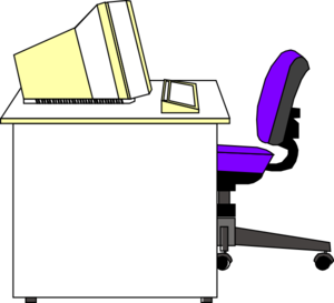 Office Desk Neautral clip art - vector clip art online, royalty ...