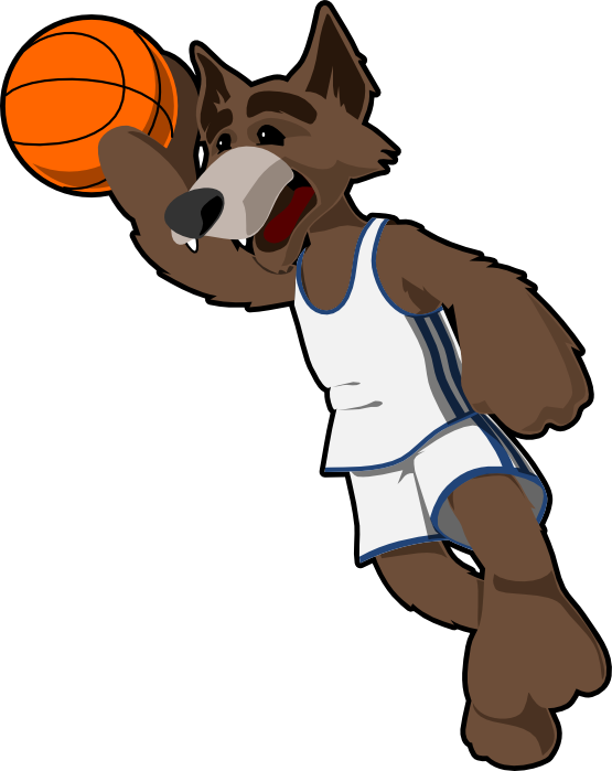 Clip Art: Basketball Wolf Basketballwolf ...