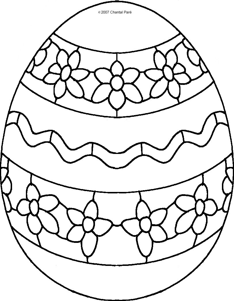 Easter Egg To Colour ClipArt Best