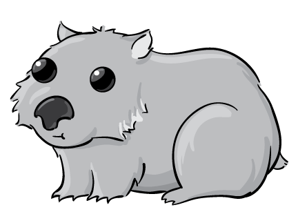 Cartoon Wombat