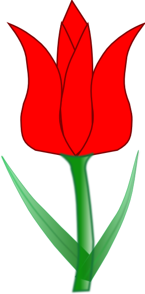 Red Tulips Clipart