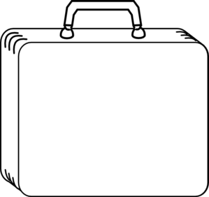 Plain White Suitcase Clip Art - Free Clipart Images