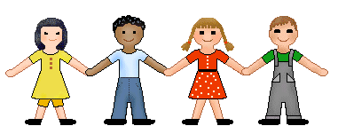 Children Holding Hands Clipart