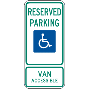 Parking Signs - State Handicap / Disabled / Accessible - Safety ...