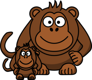 Ape Baby Clip Art - vector clip art online, royalty ...