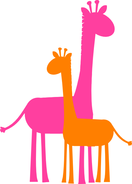 Giraffe outline image clipart