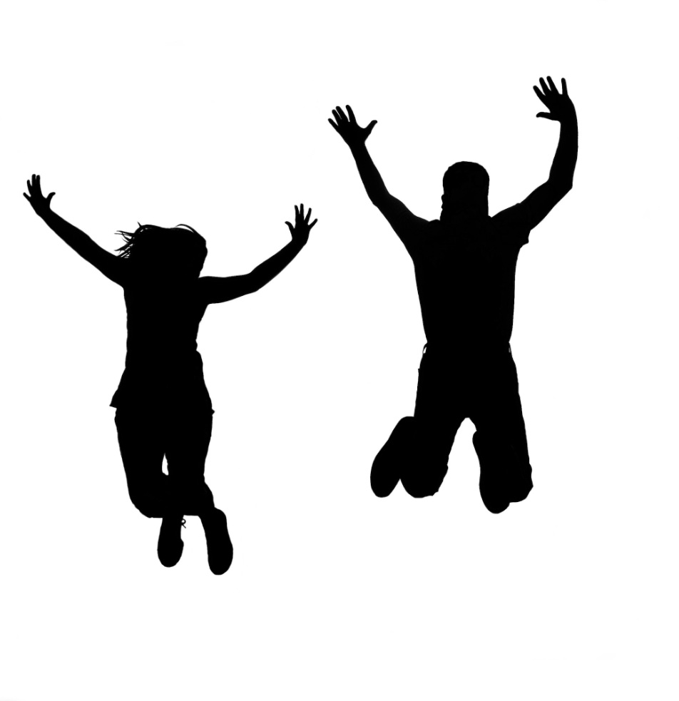 Jumping man clipart