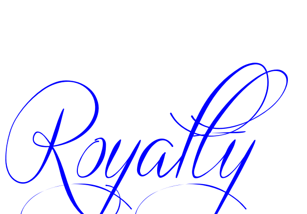 Royalty Tattoo in Quickier Font 230.5px