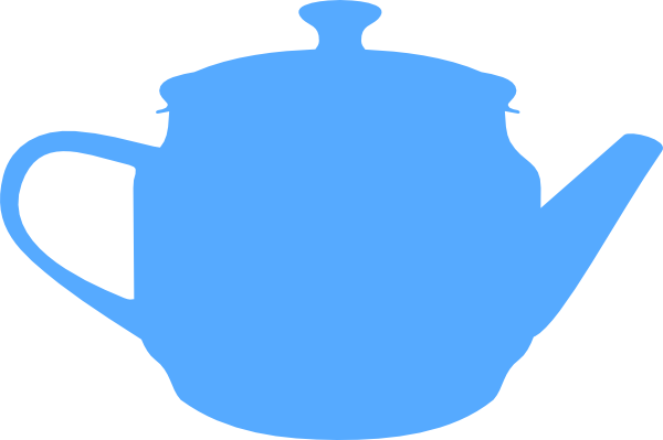 Blue Tea Pot Clip Art - vector clip art online ...