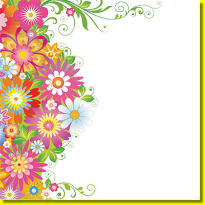 12 x 12 Paper: <BR> Flower Power Border WLH061