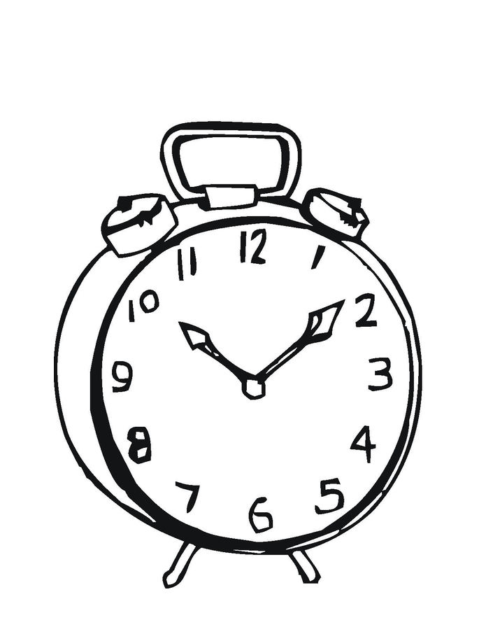 Free Printable Clock Coloring Pages For Kids