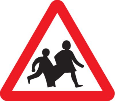 57894/57794 - UK Road Signs - Children ahead 600mm tri