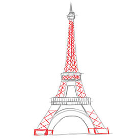 Eiffel Tower Drawing Simpleeiffel Tower Forever Want To Learn How ...