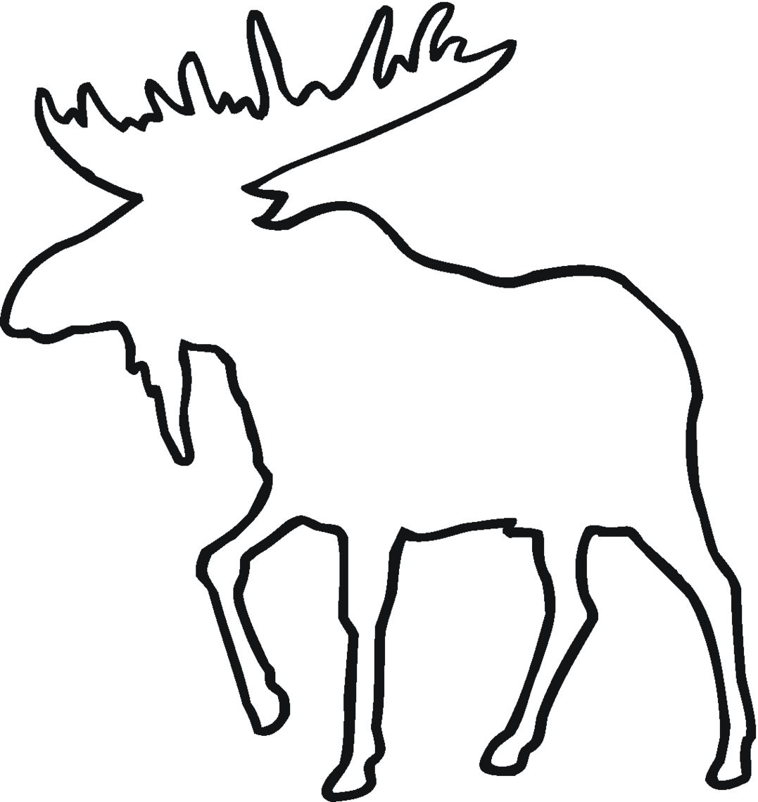 Deer Line Drawing Clipart - Free to use Clip Art Resource