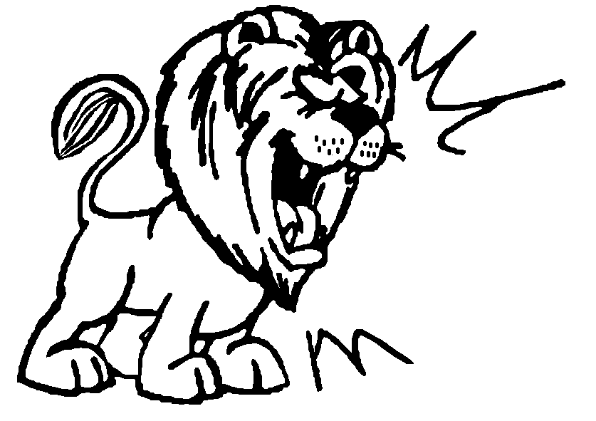 creativity clipart black and white lion