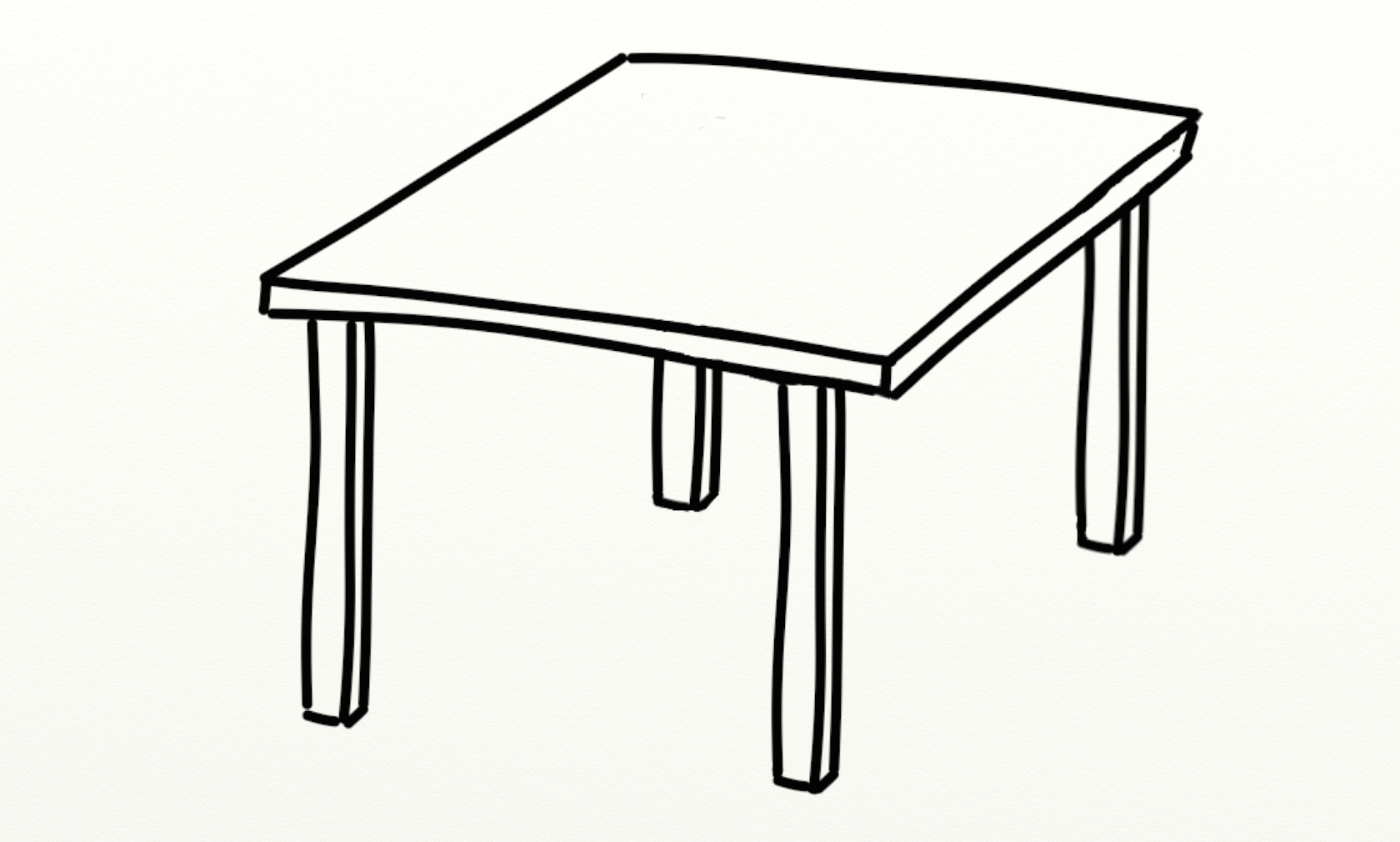 Clipart black and white table - ClipartFox
