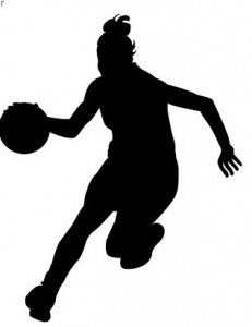 Basketball player clipart girl