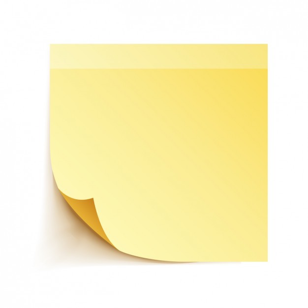 Ai] Yellow adhesive note vector free download - Pikoff