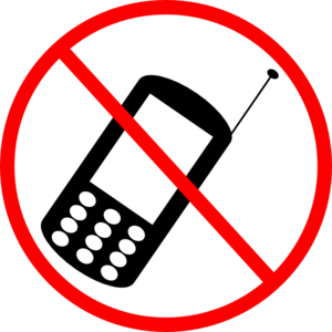 No cell phones clipart