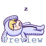 WeChat Emoticon Sticker Challenge: Sleeping by Elle-Rei on DeviantArt