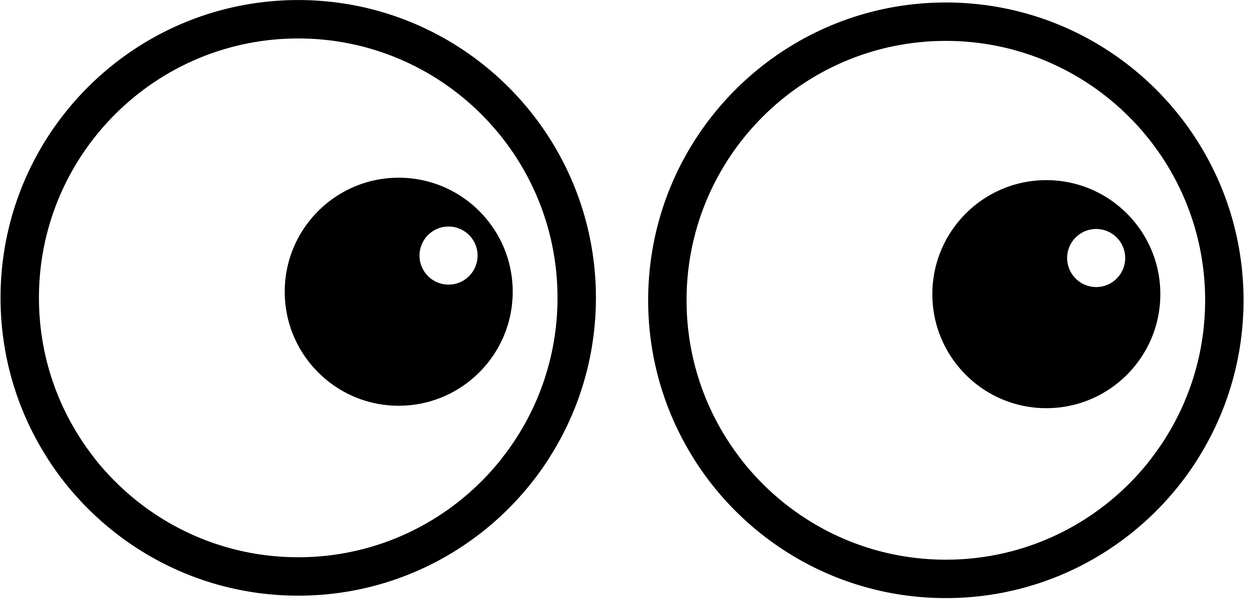 Cartoon eye clipart black and white