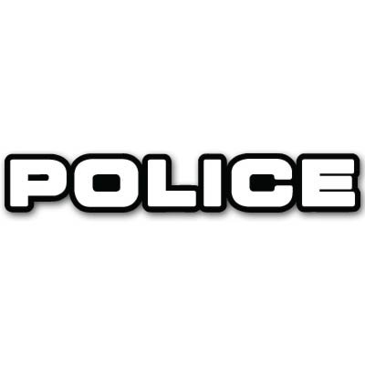 Amazon.com: Police Forces POLICE Vynil Car Sticker Decal - Select ...