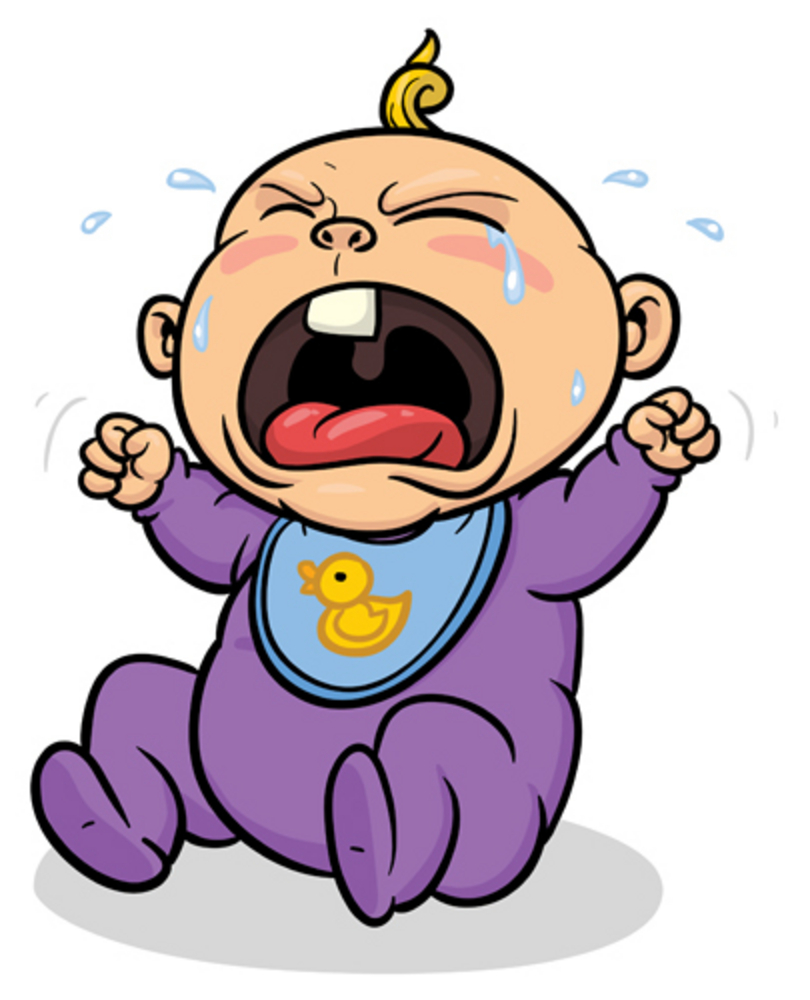 Clipart crying baby