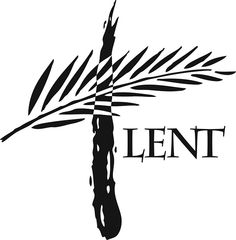 Lent clipart black and white