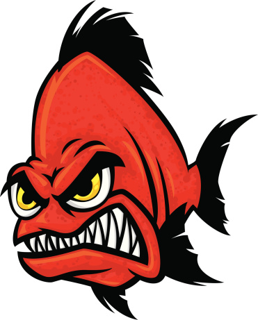 Cartoon Of Piranha Teeth Clip Art, Vector Images & Illustrations ...