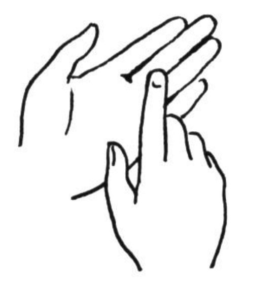 Printable Coloring Page Of A Hand - Google Twit