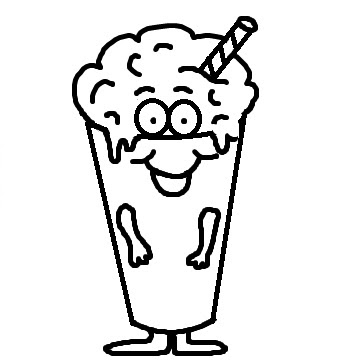 50s Milkshake Clipart