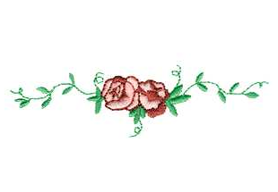 Free Embroidery Design – Rose Border – Freedesigns.com