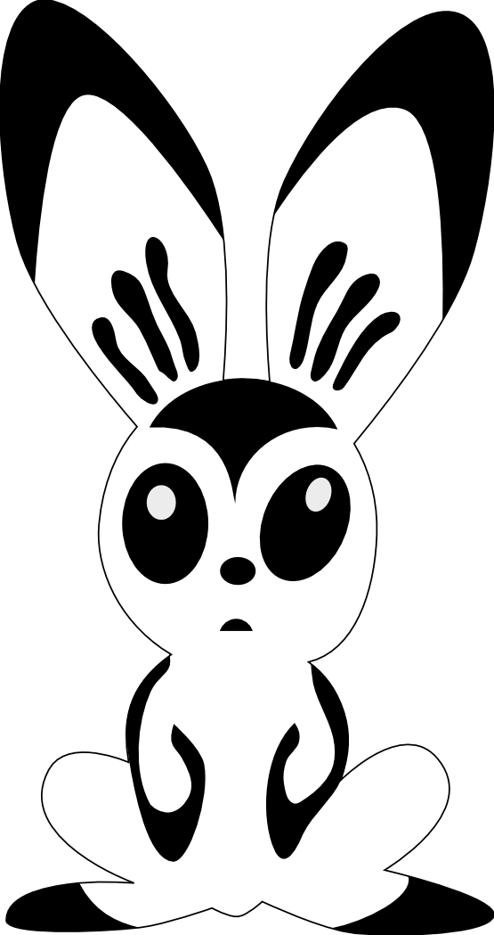 Black And White Bunny Pictures | Free Download Clip Art | Free ...