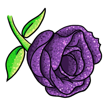 Purple Flower Border Clip Art - Free Clipart Images